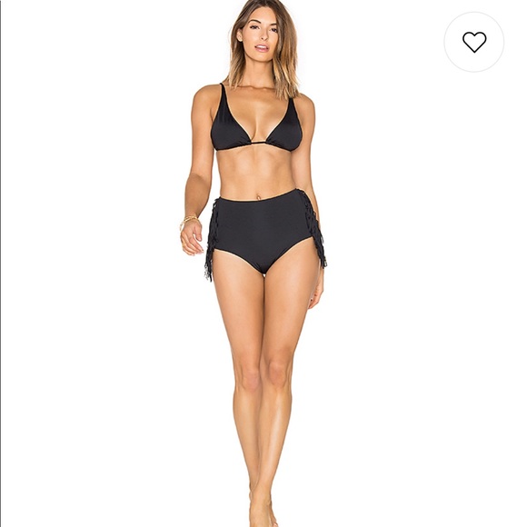 high waisted fringe bikini